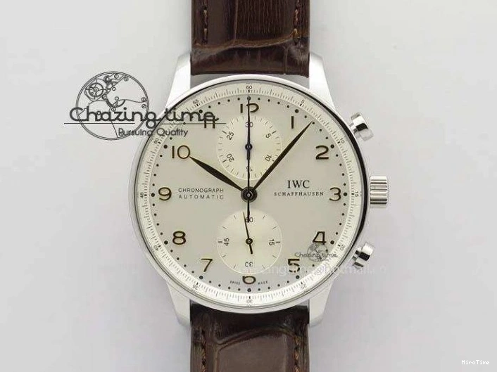 MIROTIME 0412 Practical Portuguese Real PR IW500109 ZF 1:1 Best Edition Black Dial On Black Leather Strap A52010 V 7308